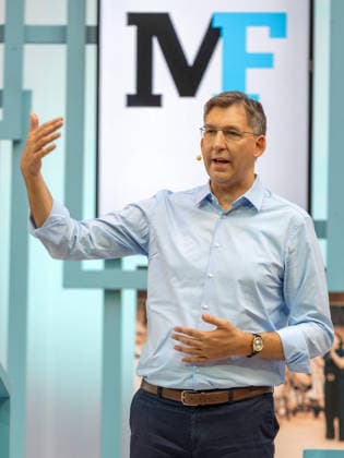 2026-09-26-ÖVP-Zukunftskongress-012 Landesparteiobmann Wien und Bezirksvorsteher Innere Stadt Markus Markus Figl (ÖVP) am 26. September 2026 beim Zukunftskongress der Wiener Volkspartei im Platinum im UNIQA Tower in Wien, Wien, Österreich.