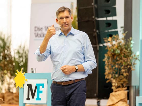 2026-09-26-ÖVP-Zukunftskongress-021 Landesparteiobmann Wien und Bezirksvorsteher Innere Stadt Markus Markus Figl (ÖVP) am 26. September 2026 beim Zukunftskongress der Wiener Volkspartei im Platinum im UNIQA Tower in Wien, Wien, Österreich.