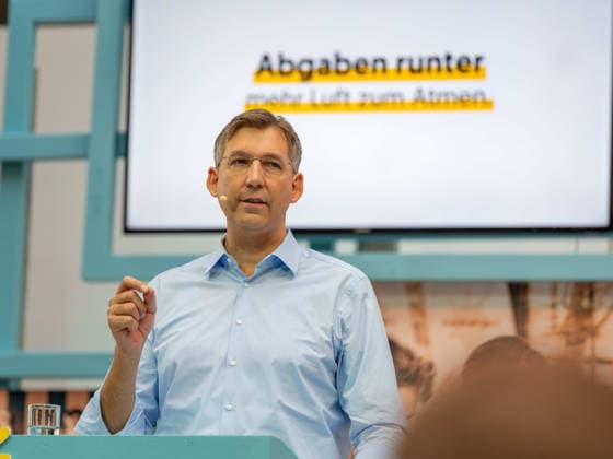 2026-09-26-ÖVP-Zukunftskongress-035 Landesparteiobmann Wien und Bezirksvorsteher Innere Stadt Markus Markus Figl (ÖVP) am 26. September 2026 beim Zukunftskongress der Wiener Volkspartei im Platinum im UNIQA Tower in Wien, Wien, Österreich.