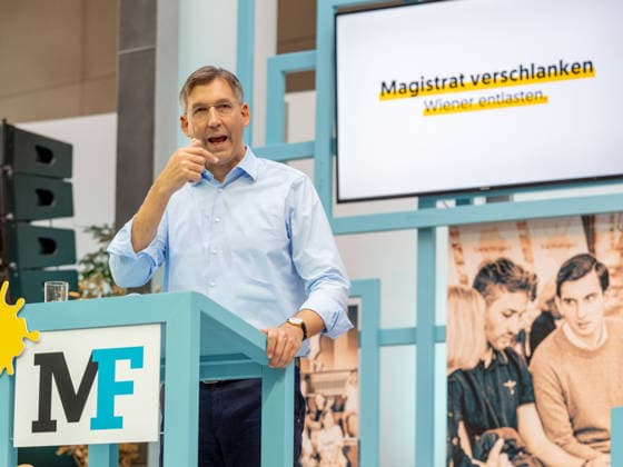 2026-09-26-ÖVP-Zukunftskongress-030 Landesparteiobmann Wien und Bezirksvorsteher Innere Stadt Markus Markus Figl (ÖVP) am 26. September 2026 beim Zukunftskongress der Wiener Volkspartei im Platinum im UNIQA Tower in Wien, Wien, Österreich.