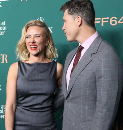 New York September 25, 2026. Scarlett Johansson and Colin Jost attend 64th New York Film Festival - NYFF64, Open Night premiere of Paper Tiger at Alice Tully Hall Lincoln Center in New York. September 25,2026. Copyright: xEWx