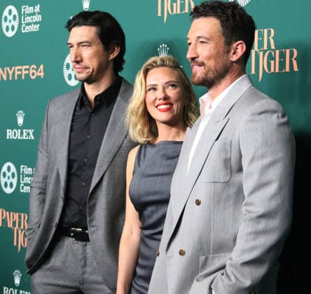 New York September 25, 2026. Adam Driver, Scarlett Johansson and Miles Teller attend 64th New York Film Festival - NYFF64, Open Night premiere of Paper Tiger at Alice Tully Hall Lincoln Center in New York. September 25,2026. Copyright: xEWx