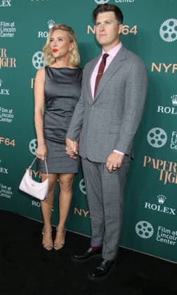 New York September 25, 2026. Scarlett Johansson and Colin Jost attend 64th New York Film Festival - NYFF64, Open Night premiere of Paper Tiger at Alice Tully Hall Lincoln Center in New York. September 25,2026. Copyright: xRWx