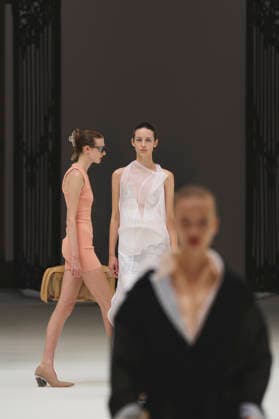 September 26, 2026, Milan, Italy, Italy: Models on the runway at the Sportmax fashion show in Milan, September 2026 Milan Italy  - ZUMAg279 20260926_zip_g279_008 Copyright: xAlessandroxGalatolix