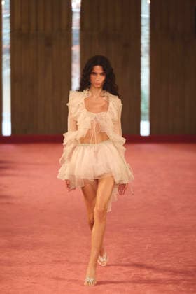 September 26, 2026, Milan, Italy, Italy: Models on the runway at the Bluemarine fashion show in Milan, September 2026 Milan Italy  - ZUMAg279 20260926_zip_g279_016 Copyright: xAlessandroxGalatolix