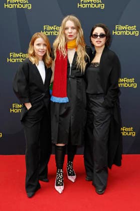 Karoline Schuch, Lilith Stangenberg und Almila Bagriacik bei der Premiere des ARD-Krimis Tatort - Unter Freunden auf dem 34. Filmfest Hamburg 2026 im Cinemaxx Dammtor. Hamburg, 26.09.2026