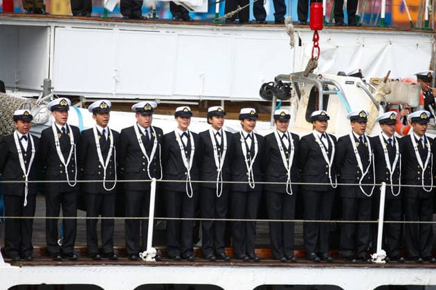 Valparaíso, September 26, 2026: The training ship Esmeralda arrived at the Navy’s breakwater, following its 70th training cruise, with a crew of 269 sailors who had been at sea for nearly 6 months. Manuel Lema Aton, Chile; Valparaíso, Chile. Aton 1194228  Copyright: MANUELxLEMA ATONxCHILE