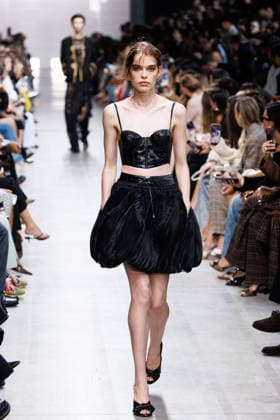 IPA89005328 - Milan, Milan Women™s Fashion Week Spring Summer 2027 - Women™s Fashion, Spring Summer 2027 - Ermanno Scervino fashion show - pictured on the runway: a model.  Copyright: xCinziaxCamelax xx IPA89005328