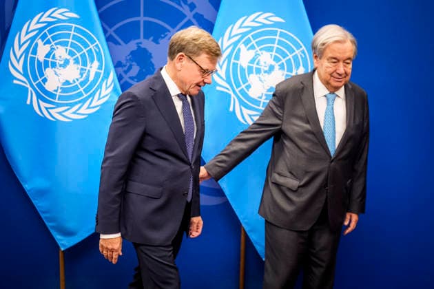 Bundesaussenminister Johann Wadephul trifft UN Generalsekretaer Guterres bei der UN Generalversammlung New York, 26.09.2026. UN Hauptquartier...... Fotografiert im Auftrag des Auswaertigen Amtes. New York New York Copyright: xDominikxButzmannx