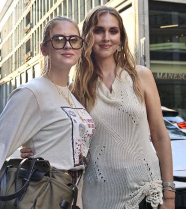 IPA89008622 - Milan, Milan Women’s Fashion Week: Spring Summer 2026 2027 — Women’s Fashion, Spring Summer 2026–2027 — Marco Rambaldi’s fashion show — Pictured: Chiara and Valentina Ferragni  Copyright: xLucaxPontix xLucaPonti IpaAgencyLucaPonti Ipax IPA89008622