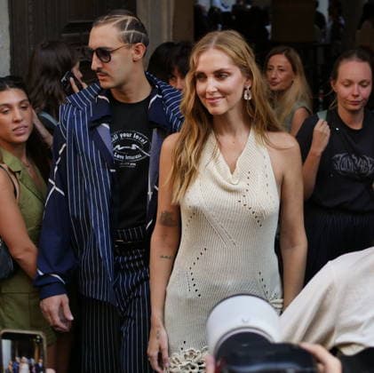 IPA89008624 - Milan, Milan Women s Fashion Week: Spring Summer 2026 2027 - Women s Fashion, Spring Summer 2026–2027, Marco Rambaldi s fashion show—Pictured: Chiara Ferragni  Copyright: xLucaxPontix xLucaPonti IpaAgencyx IPA89008624