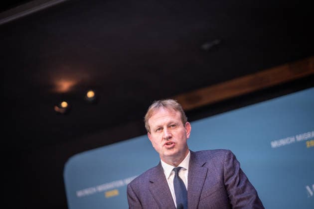 Jim O™Callaghan, Innenminister der Republik Irland und EU-Ratspräsidentschaft;2. Munich Migration Meeting Treffen der Europäischen Minister zur Umsetzung der Migrationswende, München Bayern Deutschland Hotel Bayerischer Hof