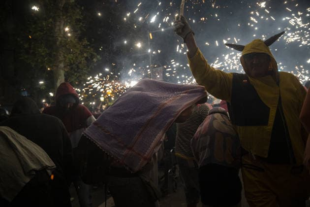 Barcelona holds correfoc fire parade for La Merce festivities BARCELONA, SPAIN - SEPTEMBER 26: Barcelona’s Passeig de Gracia hosts the La Merce correfoc, a parade featuring devils and fantastical creatures carrying pyrotechnics as part of the city’s festivities in Barcelona, Spain on September 26, 2026. The correfoc is a Catalan folk celebration in which groups dressed as devils move through the streets, releasing showers of sparks from pyrotechnic devices as some spectators dance and walk alongside them. Its current format emerged during La Merce in 1979, when spectators spontaneously joined a parade of dragons and devils. Rooted in older traditions involving fire and folk culture, the practice later spread across Catalonia. Lorena Sopena  Copyright: x2026xAnadoluxLorenaxSopenaxLopezx