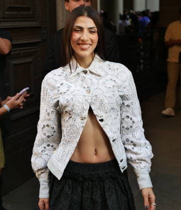 IPA89011361 - Milan, Milan Women s Fashion Week: Spring Summer 2026 2027 - Women s Fashion, Spring Summer 2026–2027 - Marco Rambaldi s fashion show - Pictured: Giulia Salemi  Copyright: xLucaxPontix xLucaPonti IpaAgencyx IPA89011361