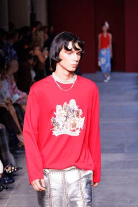 IPA89012788 - Milan, Milan Women™s Fashion Week Spring Summer 2027 - Women™s Fashion, Spring Summer 2027 - Marco Rambaldi™s fashion show - pictured on the runway: Model  Copyright: xCinziaxCamelax xx IPA89012788
