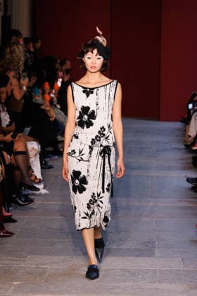 IPA89012797 - Milan, Milan Women™s Fashion Week Spring Summer 2027 - Women™s Fashion, Spring Summer 2027 - Marco Rambaldi™s fashion show - pictured on the runway: Model  Copyright: xCinziaxCamelax xx IPA89012797