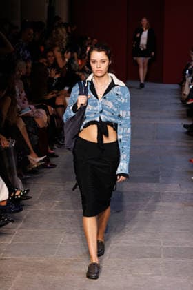 IPA89012815 - Milan, Milan Women™s Fashion Week Spring Summer 2027 - Women™s Fashion, Spring Summer 2027 - Marco Rambaldi™s fashion show - pictured on the runway: Model  Copyright: xCinziaxCamelax xx IPA89012815