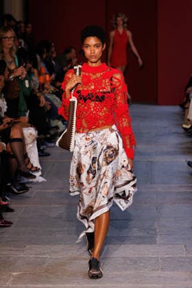 IPA89012825 - Milan, Milan Women™s Fashion Week Spring Summer 2027 - Women™s Fashion, Spring Summer 2027 - Marco Rambaldi™s fashion show - pictured on the runway: Model  Copyright: xCinziaxCamelax xx IPA89012825