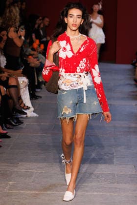 IPA89012843 - Milan, Milan Women™s Fashion Week Spring Summer 2027 - Women™s Fashion, Spring Summer 2027 - Marco Rambaldi™s fashion show - pictured on the runway: Model  Copyright: xCinziaxCamelax xx IPA89012843