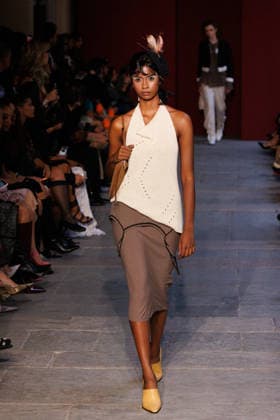 IPA89012850 - Milan, Milan Women™s Fashion Week Spring Summer 2027 - Women™s Fashion, Spring Summer 2027 - Marco Rambaldi™s fashion show - pictured on the runway: Model  Copyright: xCinziaxCamelax xx IPA89012850