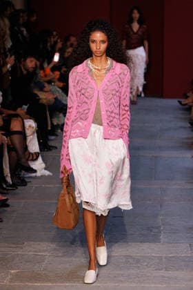 IPA89012858 - Milan, Milan Women™s Fashion Week Spring Summer 2027 - Women™s Fashion, Spring Summer 2027 - Marco Rambaldi™s fashion show - pictured on the runway: Model  Copyright: xCinziaxCamelax xx IPA89012858
