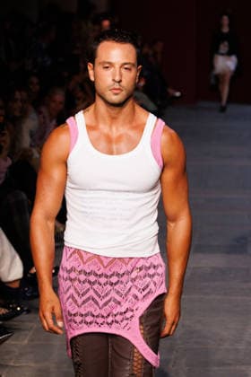 IPA89012861 - Milan, Milan Women™s Fashion Week Spring Summer 2027 - Women™s Fashion, Spring Summer 2027 - Marco Rambaldi™s fashion show - runway in the photo: Giuseppe Giofre  Copyright: xCinziaxCamelax xx IPA89012861