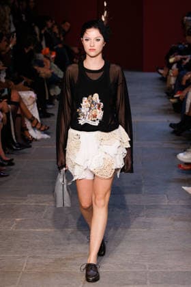 IPA89012862 - Milan, Milan Women™s Fashion Week Spring Summer 2027 - Women™s Fashion, Spring Summer 2027 - Marco Rambaldi™s fashion show - pictured on the runway: Model  Copyright: xCinziaxCamelax xx IPA89012862