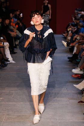 IPA89012865 - Milan, Milan Women™s Fashion Week Spring Summer 2027 - Women™s Fashion, Spring Summer 2027 - Marco Rambaldi™s fashion show - pictured on the runway: Model  Copyright: xCinziaxCamelax xx IPA89012865