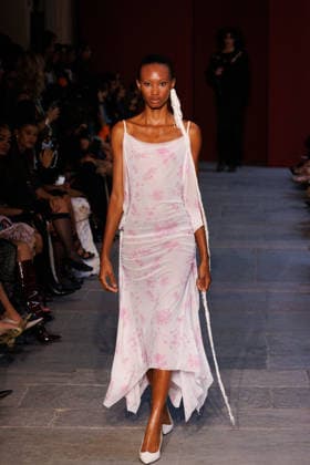IPA89012877 - Milan, Milan Women™s Fashion Week Spring Summer 2027 - Women™s Fashion, Spring Summer 2027 - Marco Rambaldi™s fashion show - seen on the runway in the photo: Model  Copyright: xCinziaxCamelax xx IPA89012877