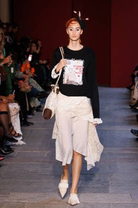IPA89012839 - Milan, Milan Women™s Fashion Week Spring Summer 2027 - Women™s Fashion, Spring Summer 2027 - Marco Rambaldi™s fashion show - pictured on the runway: Model  Copyright: xCinziaxCamelax xx IPA89012839