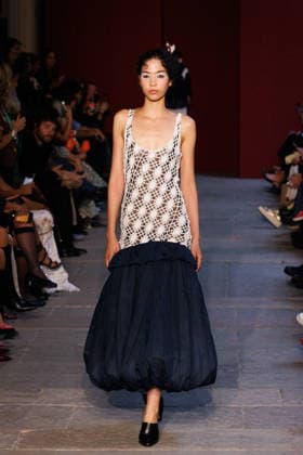 IPA89012864 - Milan, Milan Women™s Fashion Week Spring Summer 2027 - Women™s Fashion, Spring Summer 2027 - Marco Rambaldi™s fashion show - pictured on the runway: Model  Copyright: xCinziaxCamelax xx IPA89012864