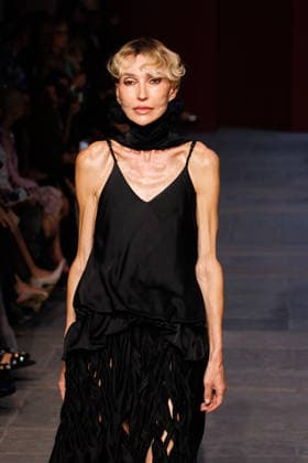 IPA89012883 - Milan, Milan Women™s Fashion Week Spring Summer 2027 - Women™s Fashion, Spring Summer 2027 - Marco Rambaldi™s fashion show - pictured on the runway: Model  Copyright: xCinziaxCamelax xx IPA89012883