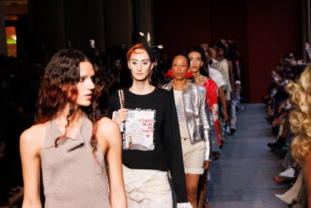 IPA89012889 - Milan, Milan Women™s Fashion Week Spring Summer 2027 - Women™s Fashion, Spring Summer 2027 - Marco Rambaldi™s fashion show - pictured on the runway: Model  Copyright: xCinziaxCamelax xx IPA89012889