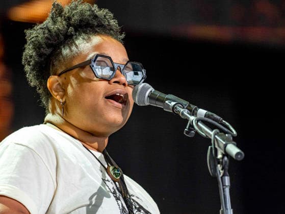 September 26, 2026, Virginia Beach, Virginia, USA: AMYTHYST KIAH performs at Farm Aid 2026. Through music and family farm produced food, and farmer presentations, this annual festival shines a spotlight on the critical need for family farms to succeed. Virginia Beach USA - ZUMAd155 20260926_znp_d155_007 Copyright: xSuexDorfmanx
