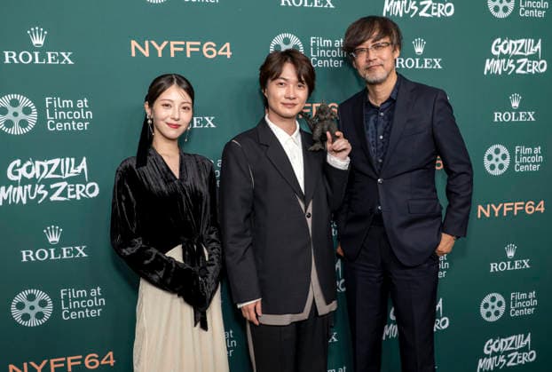September 26, 2026, New York, Ny, United States: Minami Hamabe, Ryunosuke Kamiki and Takashi Yamazaki attend the 64th New York Film Festival Godzilla Minus Zero World Premiere. Held at Alice Tully Hall at Lincoln Center in New York. Zuma Press. September 26, 2026. New York United States  - ZUMAp281 20260926_zea_p281_003 Copyright: xPhotoxImagexPressx