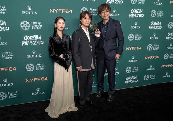 September 26, 2026, New York, Ny, United States: Minami Hamabe, Ryunosuke Kamiki and Takashi Yamazaki attend the 64th New York Film Festival Godzilla Minus Zero World Premiere. Held at Alice Tully Hall at Lincoln Center in New York. Zuma Press. September 26, 2026. New York United States  - ZUMAp281 20260926_zea_p281_004 Copyright: xPhotoxImagexPressx