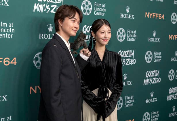 September 26, 2026, New York, Ny, United States: Ryunosuke Kamiki and Minami Hamabe attend the 64th New York Film Festival Godzilla Minus Zero World Premiere. Held at Alice Tully Hall at Lincoln Center in New York. Zuma Press. September 26, 2026. New York United States  - ZUMAp281 20260926_zea_p281_008 Copyright: xPhotoxImagexPressx