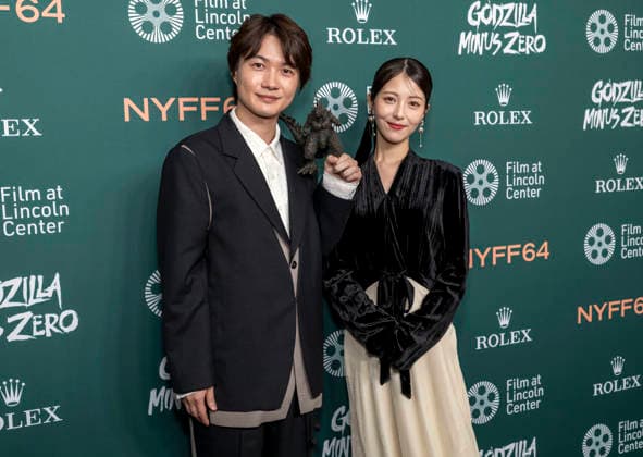 September 26, 2026, New York, Ny, United States: Ryunosuke Kamiki and Minami Hamabe attend the 64th New York Film Festival Godzilla Minus Zero World Premiere. Held at Alice Tully Hall at Lincoln Center in New York. Zuma Press. September 26, 2026. New York United States  - ZUMAp281 20260926_zea_p281_009 Copyright: xPhotoxImagexPressx