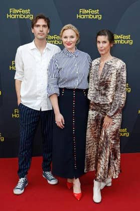 Aron Lehmann, Rosalie Thomass und Daniela Dröscher bei der Premiere des Kinofilms Lügen über meine Mutter auf dem 34. Filmfest Hamburg 2026 im Cinemaxx Dammtor. Hamburg, 26.09.2026