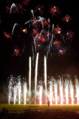 26.09.2026, Pyronale 2026, Feuerwerks-Championat auf dem Maifeld am Olympiastadion Berlin, Berlin Deutschland, Germany