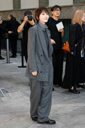MFW Spring Summer 2027 Armani Arrival MP MILAN, ITALY - SEPTEMBER 27: Yuan Quan arrives to Armani fashion show during the Milan Fashion Week - Womenswear Spring Summer 2027 on September 27, 2026 in Milan, Italy. Photo by Marco Piovanotto Abacapress.com Milan Italy  Copyright: xPiovanottoxMarco ABACAx