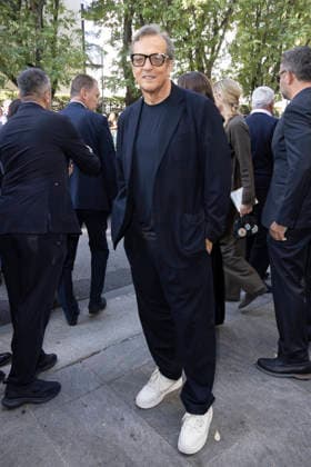 MFW Spring Summer 2027 Armani Arrival MP MILAN, ITALY - SEPTEMBER 27: Gabriele Muccino arrives to Armani fashion show during the Milan Fashion Week - Womenswear Spring Summer 2027 on September 27, 2026 in Milan, Italy. Photo by Marco Piovanotto Abacapress.com Milan Italy  Copyright: xPiovanottoxMarco ABACAx