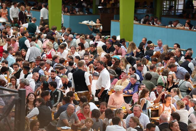 Germany world s largest beer festival Oktoberfest A general view of a beer tent during the world s largest beer festival Oktoberfest in Munich, Germany, September 27th , 2026 . Photo by Davide Elias Copyright: xDavidexEliasx