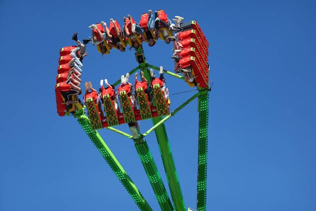 Germany world s largest beer festival Oktoberfest Riders on a ride are seen during the world s largest beer festival Oktoberfest in Munich, Germany, September 27th , 2026 . Photo by Davide Elias Copyright: xDavidexEliasx