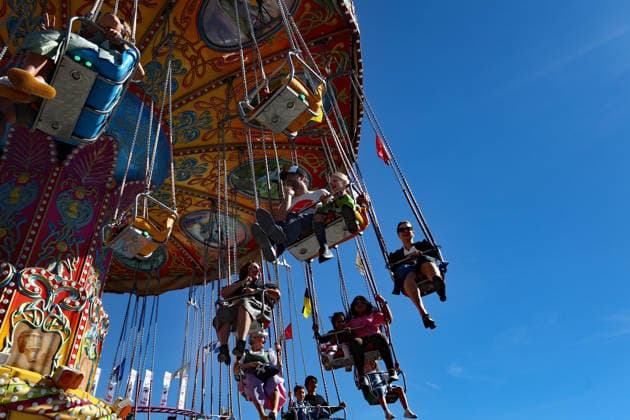 Germany world s largest beer festival Oktoberfest Riders on a ride are seen during the world s largest beer festival Oktoberfest in Munich, Germany, September 27th , 2026 . Photo by Davide Elias Copyright: xDavidexEliasx