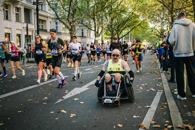 Impressionen vom 52. BMW BERLIN-MARATHON am 27. September 2026 in Berlin. Läuferinnen und Läufer auf der Marathonstrecke sowie Zuschauerinnen und Zuschauer entlang der Strecke. BMW Berlin-Marathon 2026