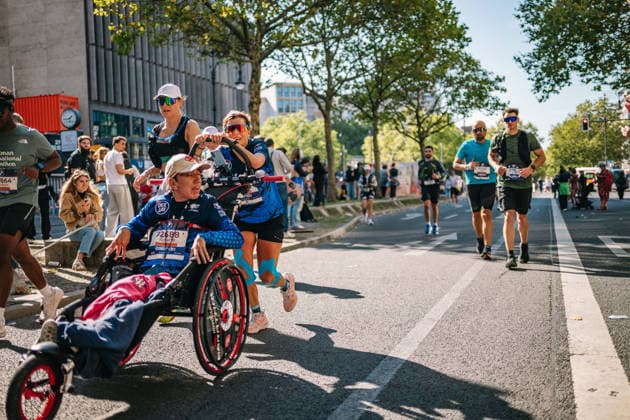 Impressionen vom 52. BMW BERLIN-MARATHON am 27. September 2026 in Berlin. Läuferinnen und Läufer auf der Marathonstrecke sowie Zuschauerinnen und Zuschauer entlang der Strecke. BMW Berlin-Marathon 2026