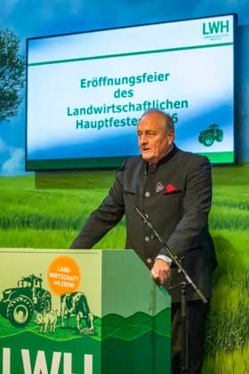 Joachim Rukwied, Präsident des Landesbauernverbandes in Baden-Württemberg und seit 2012 zudem Präsident des Deutschen Bauernverbandes. Offizielle Eröffnungsveranstaltung des Landwirtschaftliches Hauptfest in Bad Cannstatt. Süddeutschlands größte Fachmesse für Land-, Forst- und Ernährungswirtschaft zeigt in Messehallen und Tierzelten landwirtschaftliche Maschinen und verschiedene Nutztiere in der modernen Tierhaltung. 27.09.2026, Stuttgart, Baden-Württemberg, Deutschland