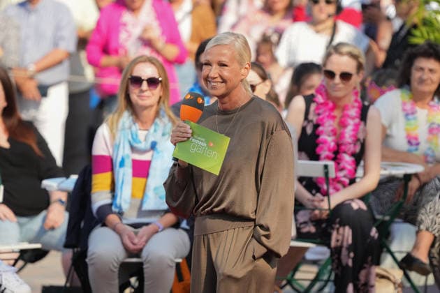 ZDF-Fernsehgarten 2026. Andrea Kiwi Kiewel im ZDF Fernsehgarten mit dem Motto Saison Finale am 27.09.2026 in Mainz. Mainz ZDF Fernsehgarten Rheinland-Pfalz