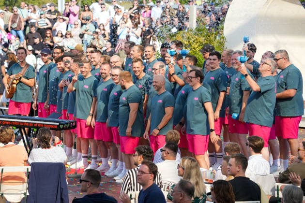 ZDF-Fernsehgarten 2026. Chor Goldisch Meenzer Bube im ZDF Fernsehgarten mit dem Motto Saison Finale am 27.09.2026 in Mainz. Mainz ZDF Fernsehgarten Rheinland-Pfalz